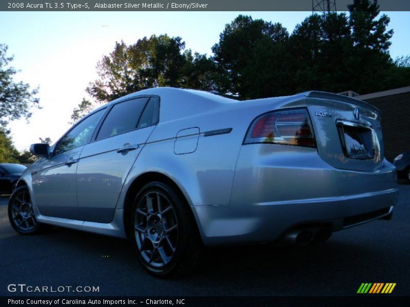 Alabaster Silver Metallic / Ebony/Silver 2008 Acura TL 3.5 Type-S