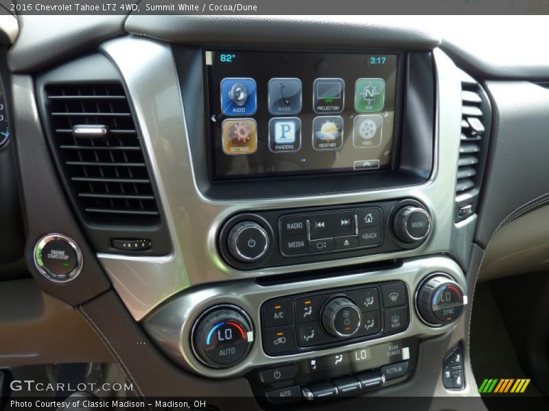 Summit White / Cocoa/Dune 2016 Chevrolet Tahoe LTZ 4WD