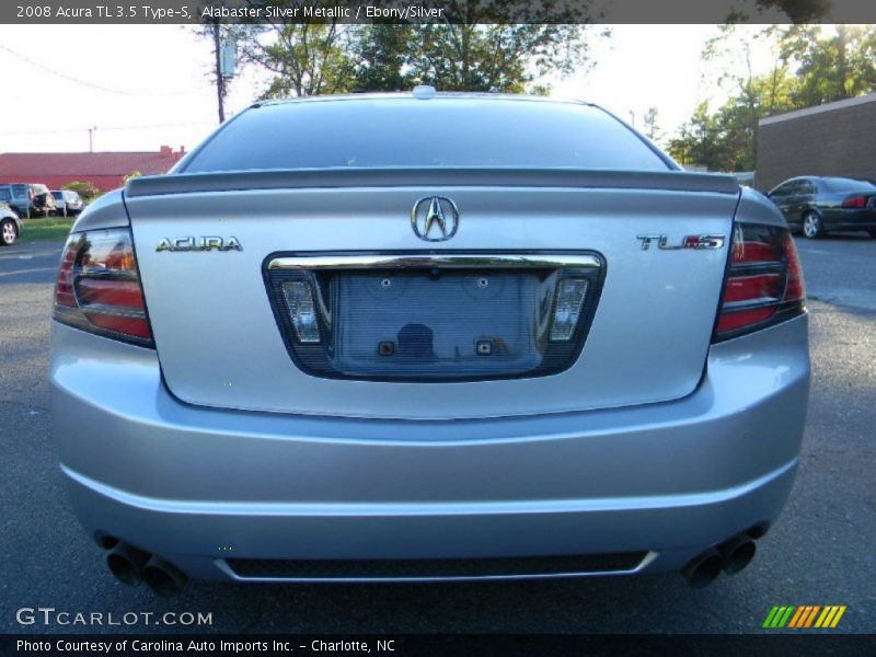 Alabaster Silver Metallic / Ebony/Silver 2008 Acura TL 3.5 Type-S