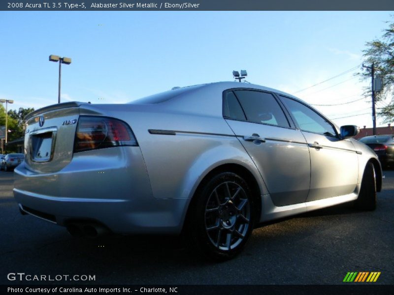 Alabaster Silver Metallic / Ebony/Silver 2008 Acura TL 3.5 Type-S