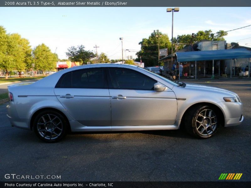 Alabaster Silver Metallic / Ebony/Silver 2008 Acura TL 3.5 Type-S