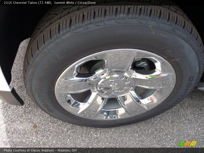 Summit White / Cocoa/Dune 2016 Chevrolet Tahoe LTZ 4WD