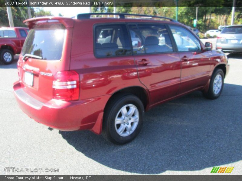 Sundown Red Pearl / Ivory 2003 Toyota Highlander V6 4WD