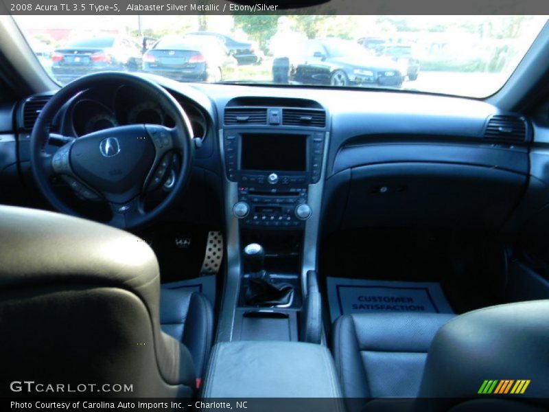 Alabaster Silver Metallic / Ebony/Silver 2008 Acura TL 3.5 Type-S