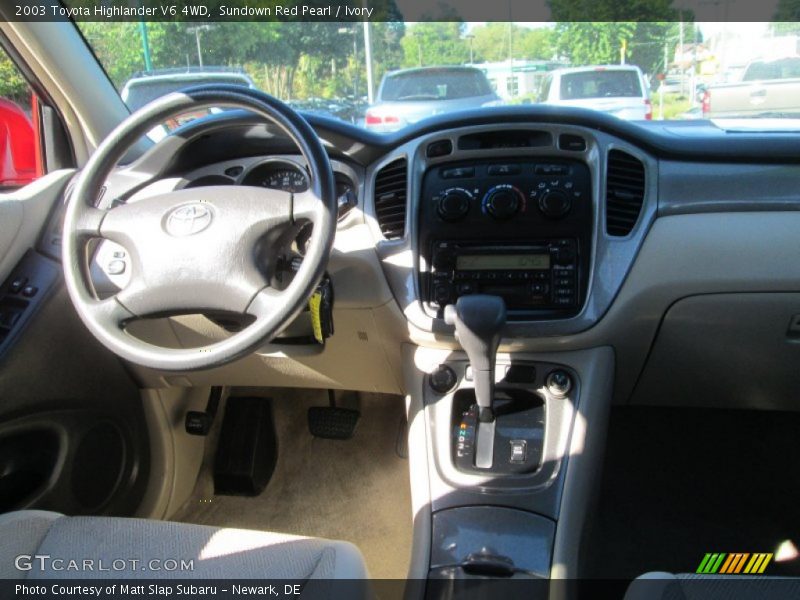 Sundown Red Pearl / Ivory 2003 Toyota Highlander V6 4WD