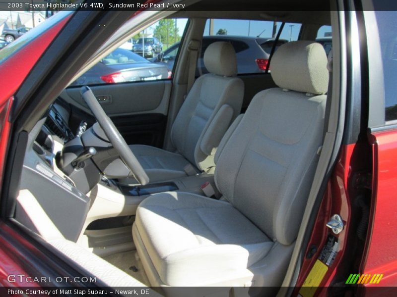 Sundown Red Pearl / Ivory 2003 Toyota Highlander V6 4WD