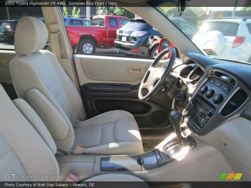 Sundown Red Pearl / Ivory 2003 Toyota Highlander V6 4WD