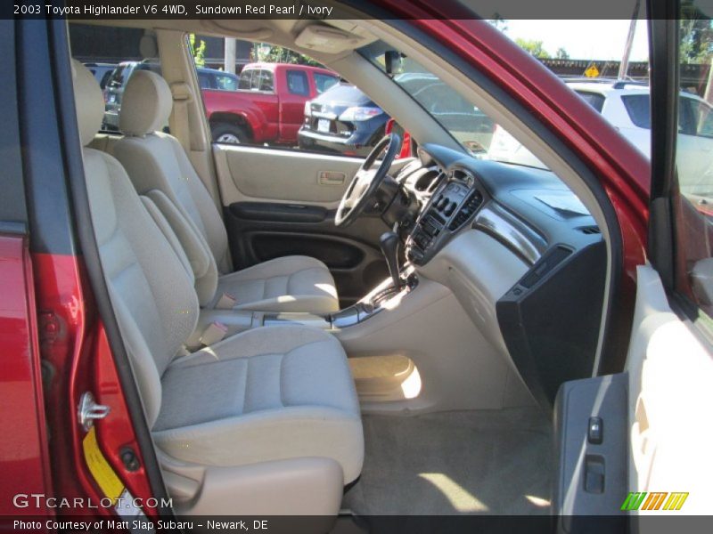 Sundown Red Pearl / Ivory 2003 Toyota Highlander V6 4WD