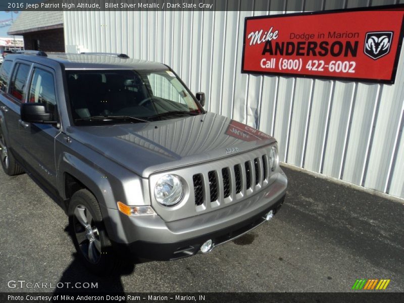 Billet Silver Metallic / Dark Slate Gray 2016 Jeep Patriot High Altitude