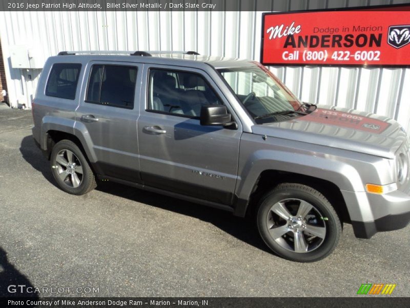 Billet Silver Metallic / Dark Slate Gray 2016 Jeep Patriot High Altitude