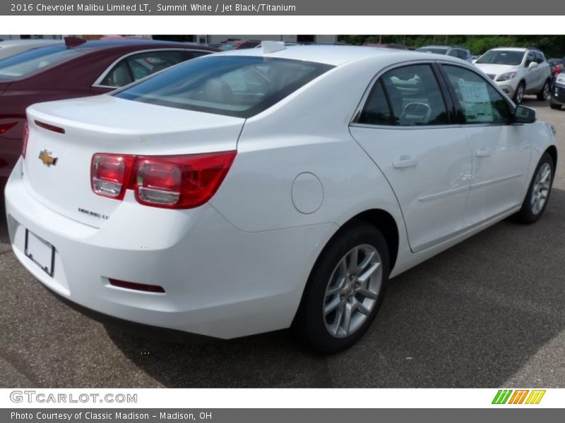 Summit White / Jet Black/Titanium 2016 Chevrolet Malibu Limited LT