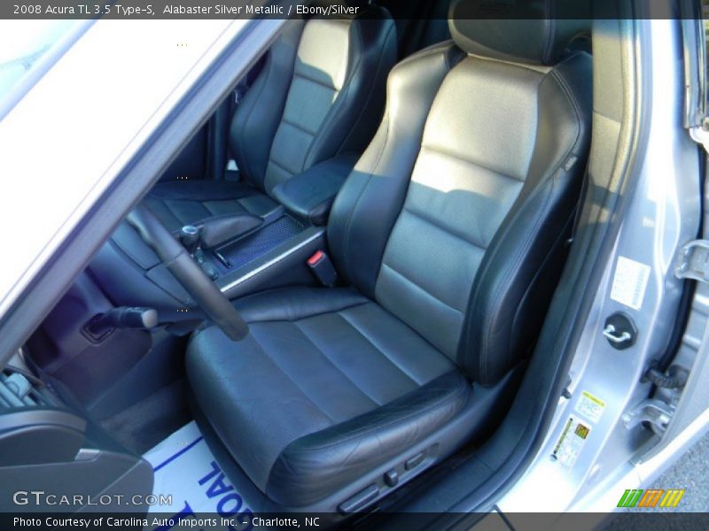 Alabaster Silver Metallic / Ebony/Silver 2008 Acura TL 3.5 Type-S