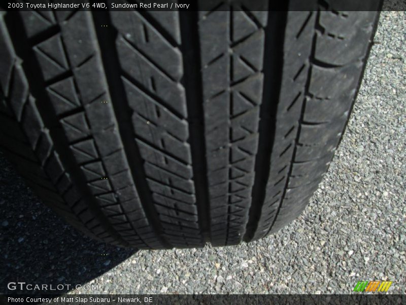 Sundown Red Pearl / Ivory 2003 Toyota Highlander V6 4WD