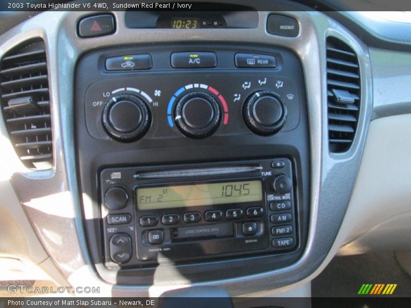 Sundown Red Pearl / Ivory 2003 Toyota Highlander V6 4WD