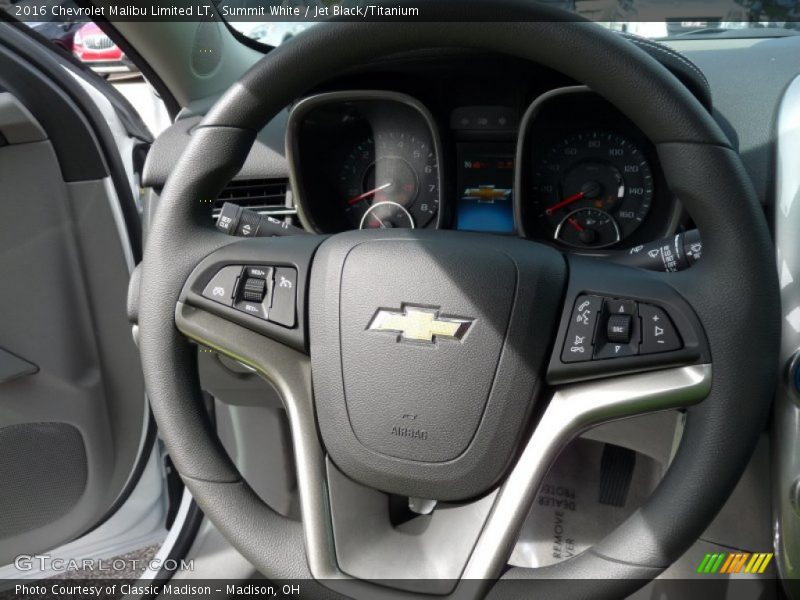 Summit White / Jet Black/Titanium 2016 Chevrolet Malibu Limited LT