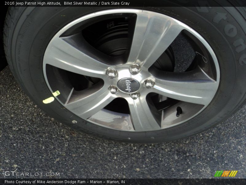 Billet Silver Metallic / Dark Slate Gray 2016 Jeep Patriot High Altitude