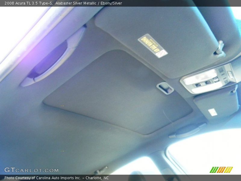 Alabaster Silver Metallic / Ebony/Silver 2008 Acura TL 3.5 Type-S