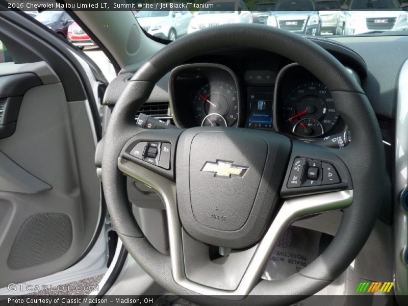 Summit White / Jet Black/Titanium 2016 Chevrolet Malibu Limited LT