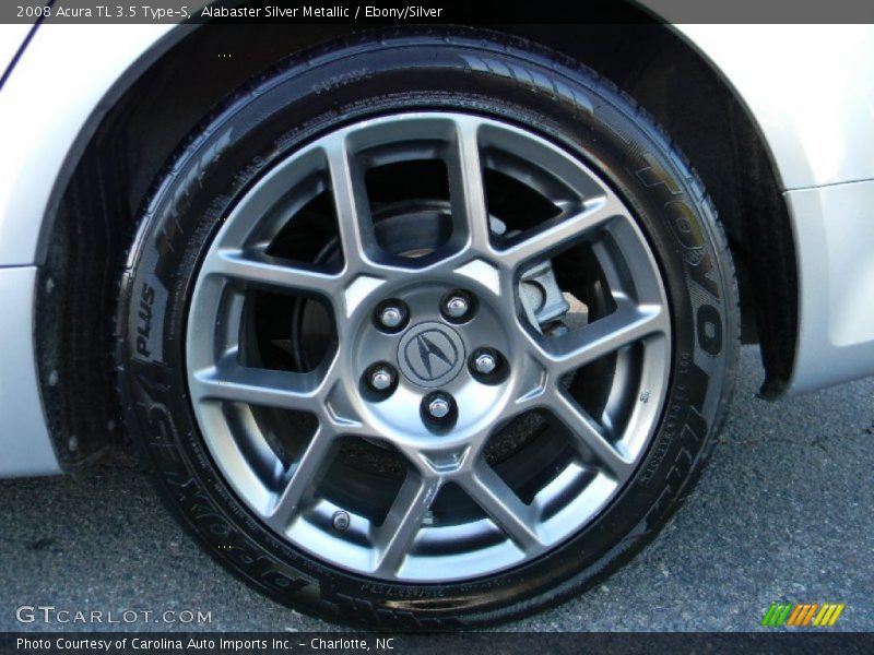 Alabaster Silver Metallic / Ebony/Silver 2008 Acura TL 3.5 Type-S