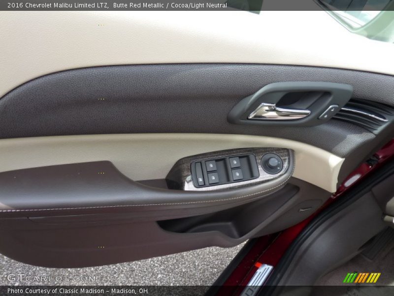 Butte Red Metallic / Cocoa/Light Neutral 2016 Chevrolet Malibu Limited LTZ