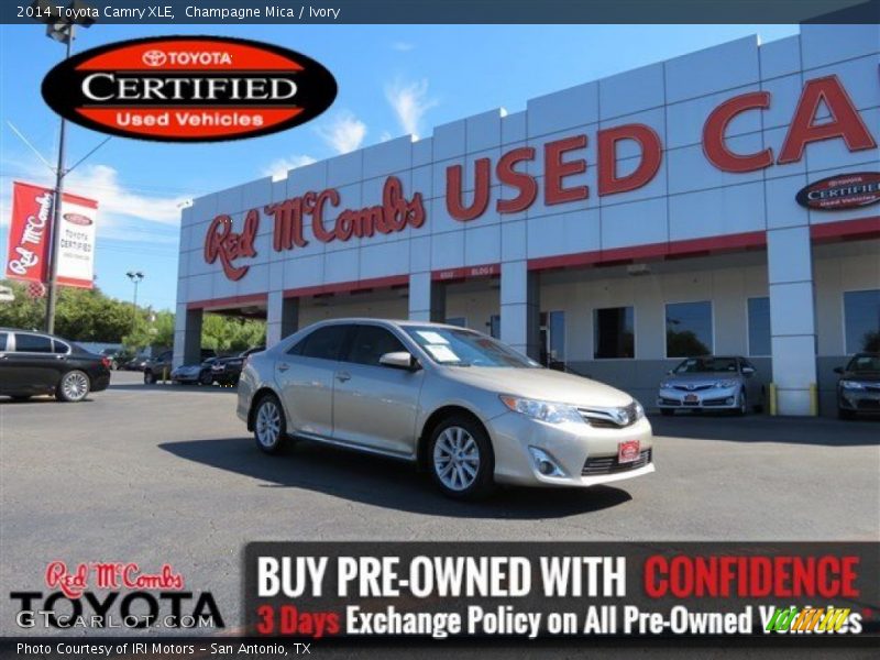 Champagne Mica / Ivory 2014 Toyota Camry XLE