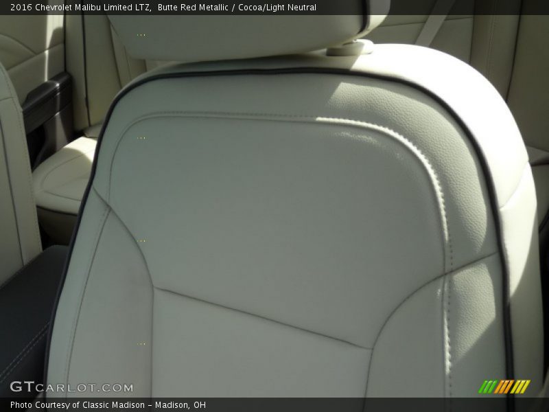 Butte Red Metallic / Cocoa/Light Neutral 2016 Chevrolet Malibu Limited LTZ