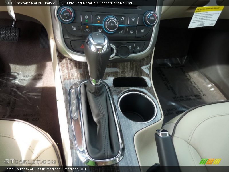 Butte Red Metallic / Cocoa/Light Neutral 2016 Chevrolet Malibu Limited LTZ
