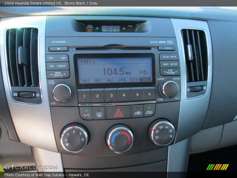 Ebony Black / Gray 2009 Hyundai Sonata Limited V6