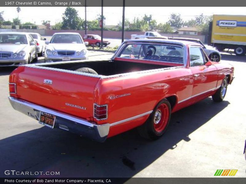 Orange / Black 1967 Chevrolet El Camino