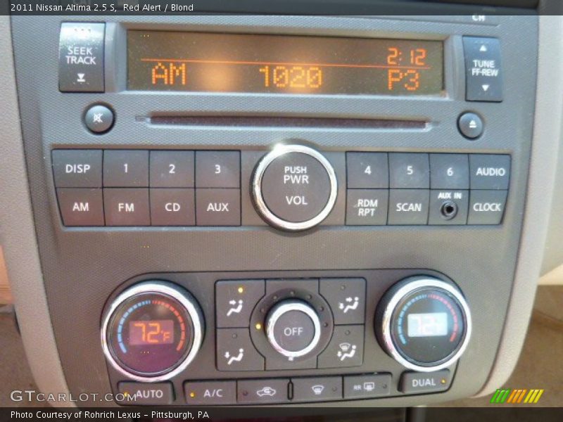 Red Alert / Blond 2011 Nissan Altima 2.5 S