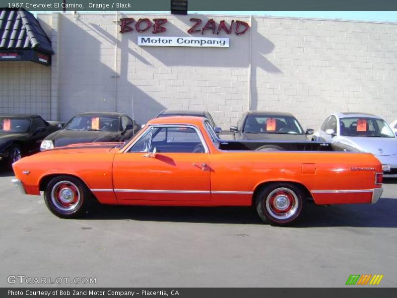 Orange / Black 1967 Chevrolet El Camino
