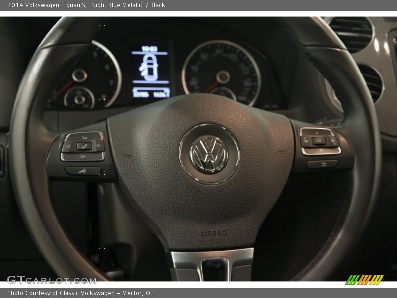 Night Blue Metallic / Black 2014 Volkswagen Tiguan S