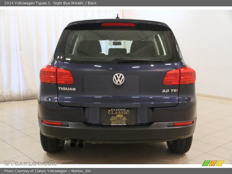 Night Blue Metallic / Black 2014 Volkswagen Tiguan S
