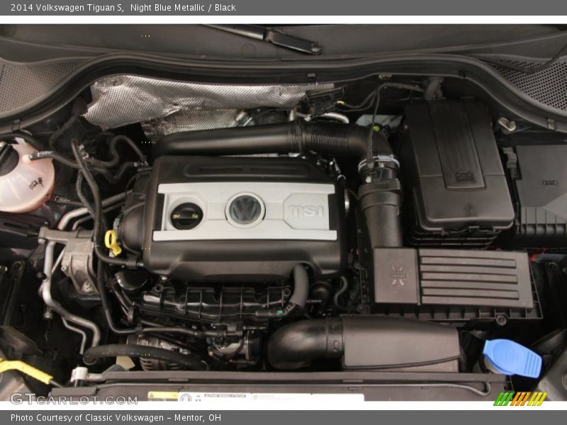 Night Blue Metallic / Black 2014 Volkswagen Tiguan S