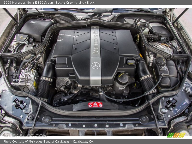Tectite Grey Metallic / Black 2003 Mercedes-Benz E 320 Sedan