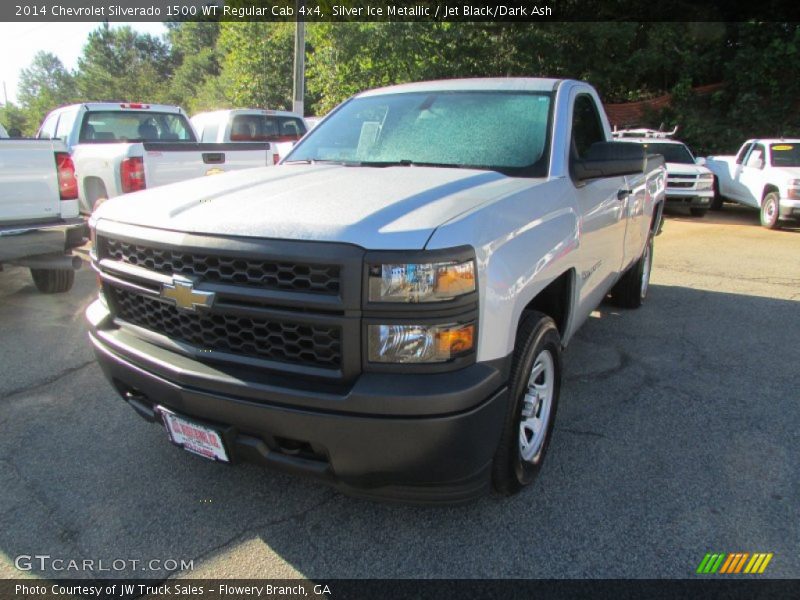 Silver Ice Metallic / Jet Black/Dark Ash 2014 Chevrolet Silverado 1500 WT Regular Cab 4x4