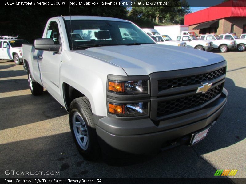 Silver Ice Metallic / Jet Black/Dark Ash 2014 Chevrolet Silverado 1500 WT Regular Cab 4x4