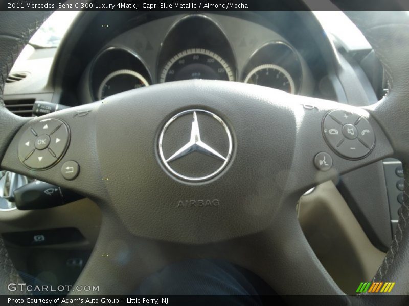 Capri Blue Metallic / Almond/Mocha 2011 Mercedes-Benz C 300 Luxury 4Matic