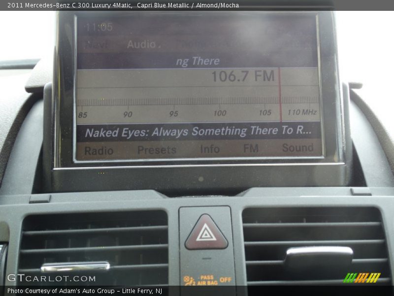 Capri Blue Metallic / Almond/Mocha 2011 Mercedes-Benz C 300 Luxury 4Matic