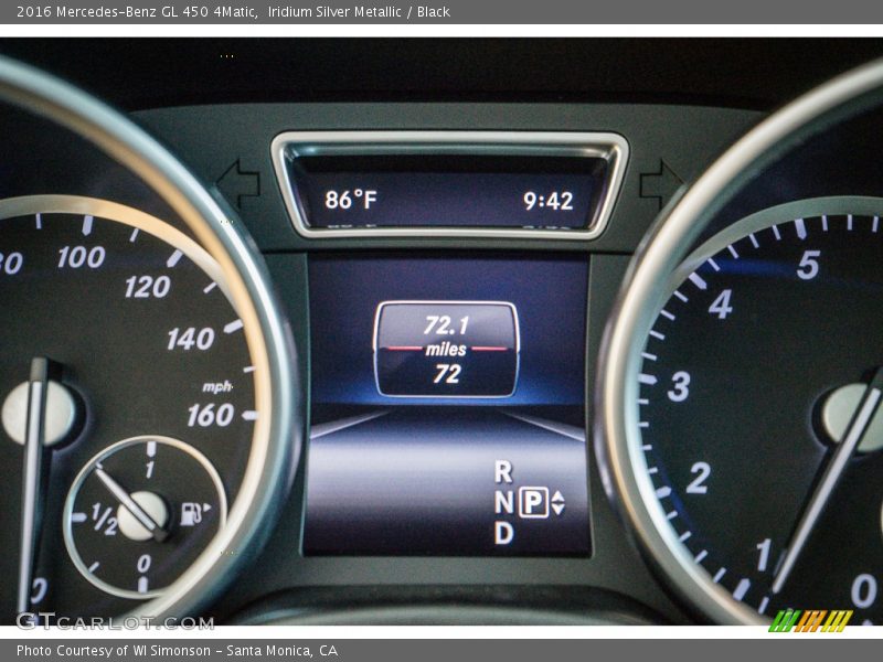 Iridium Silver Metallic / Black 2016 Mercedes-Benz GL 450 4Matic