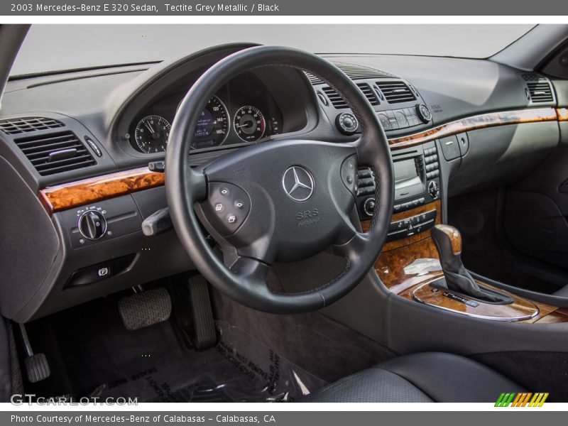 Tectite Grey Metallic / Black 2003 Mercedes-Benz E 320 Sedan