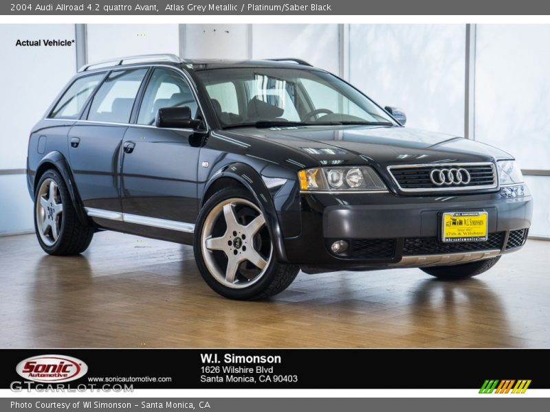 Atlas Grey Metallic / Platinum/Saber Black 2004 Audi Allroad 4.2 quattro Avant