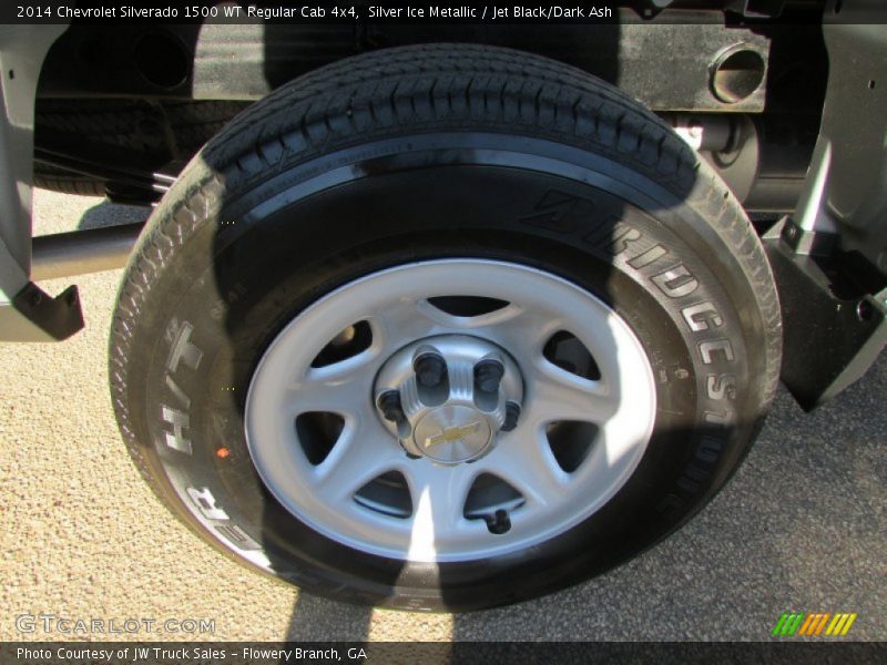Silver Ice Metallic / Jet Black/Dark Ash 2014 Chevrolet Silverado 1500 WT Regular Cab 4x4