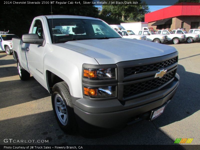 Silver Ice Metallic / Jet Black/Dark Ash 2014 Chevrolet Silverado 1500 WT Regular Cab 4x4