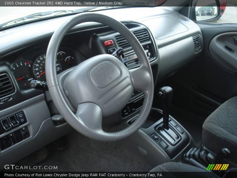 Yellow / Medium Gray 2003 Chevrolet Tracker ZR2 4WD Hard Top