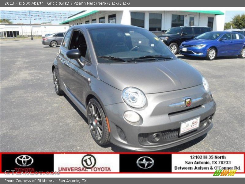 Grigio (Gray) / Abarth Nero/Nero (Black/Black) 2013 Fiat 500 Abarth