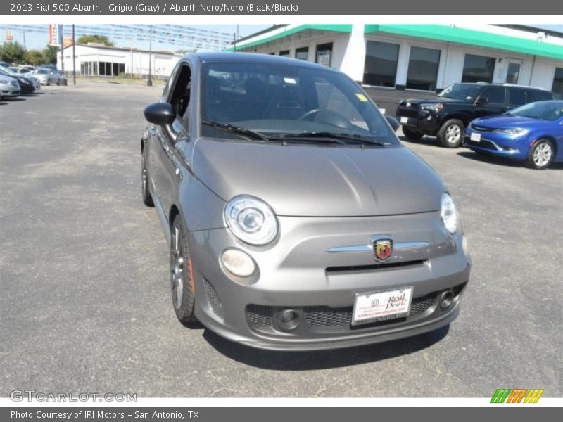 Grigio (Gray) / Abarth Nero/Nero (Black/Black) 2013 Fiat 500 Abarth