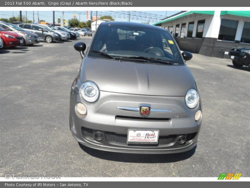 Grigio (Gray) / Abarth Nero/Nero (Black/Black) 2013 Fiat 500 Abarth