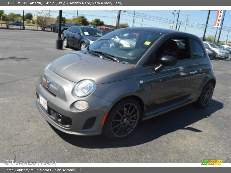Grigio (Gray) / Abarth Nero/Nero (Black/Black) 2013 Fiat 500 Abarth