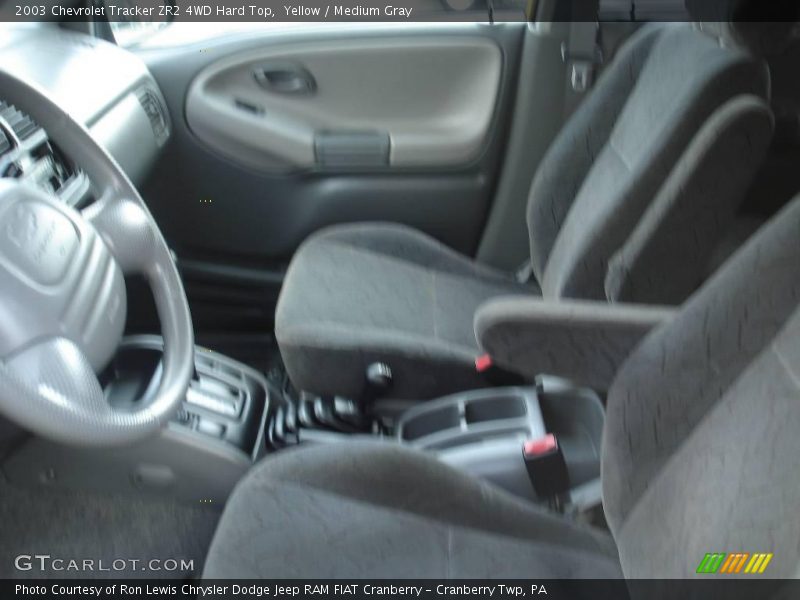 Yellow / Medium Gray 2003 Chevrolet Tracker ZR2 4WD Hard Top